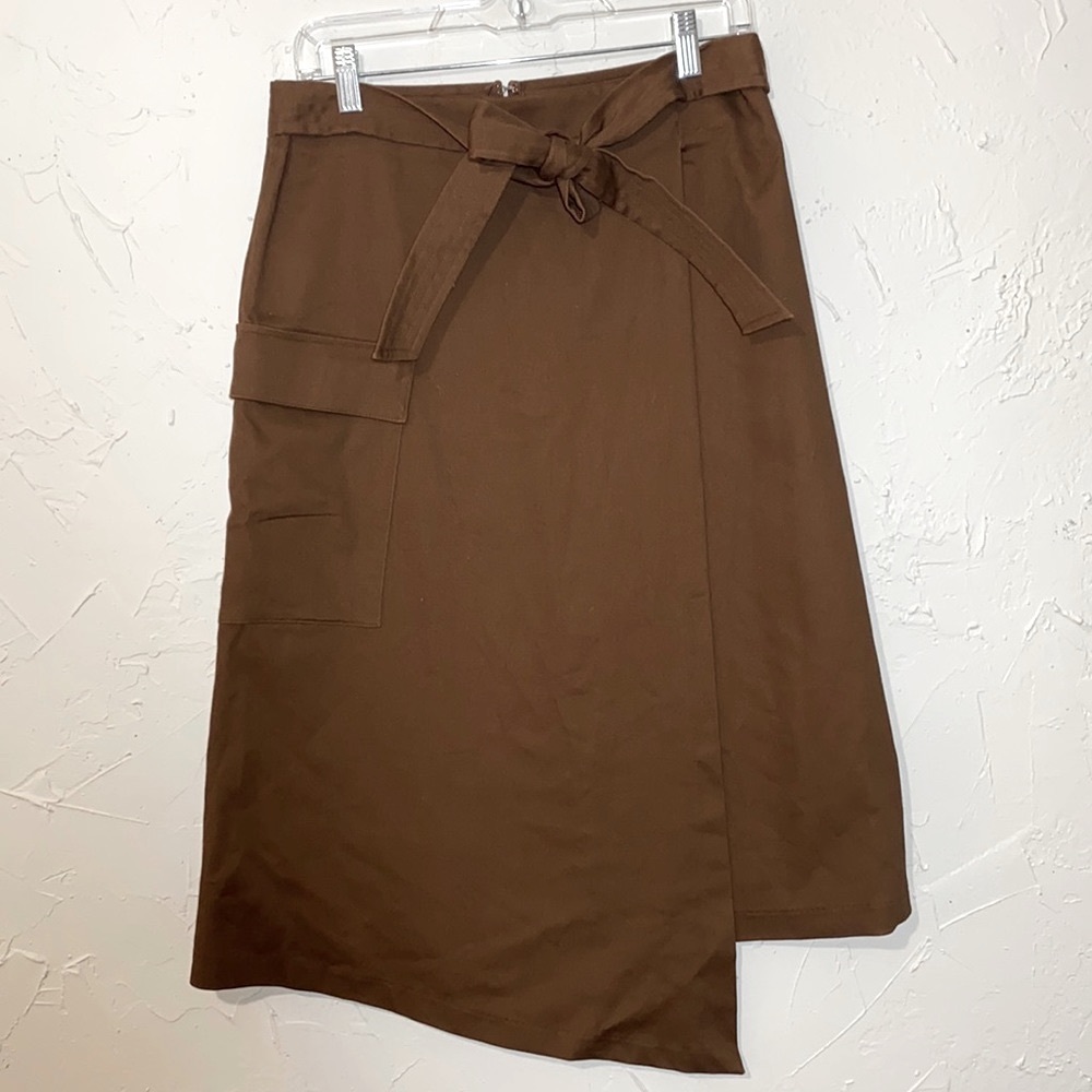 Prologue Wrapped Waist Tie Midi Skirt Sz 10